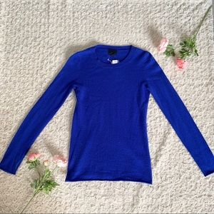 J. Crew Italian Cashmere Blue Sweater XS NWT E2054